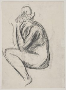 Seated female model