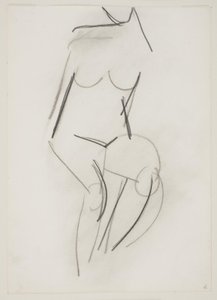 Seated Nude Woman Seen from the Front by Vilhelm Lundstrøm