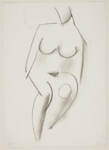 Seated Nude Woman from the Front by Vilhelm Lundstrøm