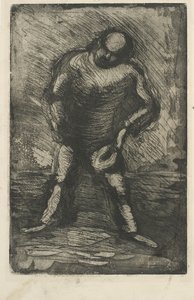Squatting Man with Hat in Hand by Vilhelm Lundstrøm