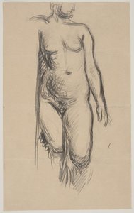 Standing Female Model by Vilhelm Lundstrøm