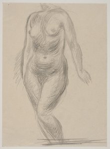 Standing Female Model by Vilhelm Lundstrøm