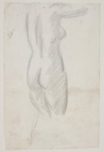 Standing Female Model by Vilhelm Lundstrøm