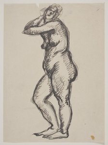 Standing Female Model Facing Left