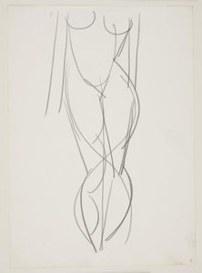 Standing Naked Woman Seen from the Front