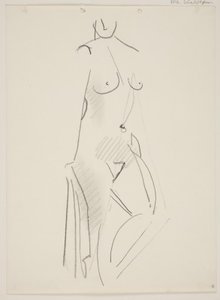 Standing Nude Woman, Facing Right by Vilhelm Lundstrøm