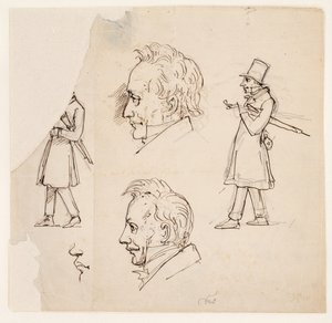 Studies of Søren Kierkegaard by Vilhelm Pedersen
