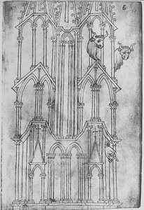 Elevation of the Tower of Laon Cathedral