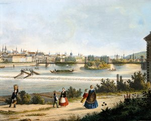 Prague on the Moldava River (Vltava)