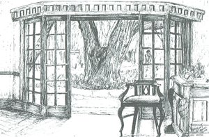 Hotel Reception at Lake Naivasha, Kenya by Vincent Alexander Booth