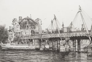 Hungerford Bridge London, 2006 by Vincent Alexander Booth
