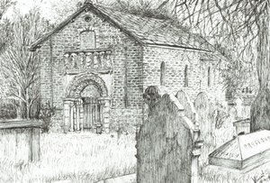 Old Church, Prestbury, 2009 by Vincent Alexander Booth