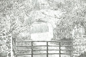 Pathway under Archway Isle of Wight by Vincent Alexander Booth