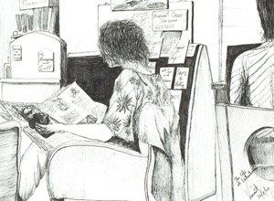 Reading at Waterstones Book Shop Manchester