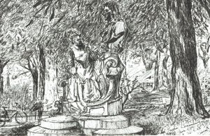 Statue in Jardin Luxemburg Paris, 2003