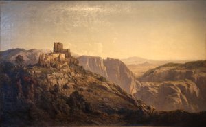 Panorama on the Hills of the Castle of Evenos, near Toulon by Vincent Courdouan