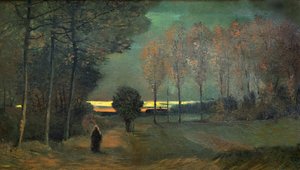 Autumn Landscape in the Evening by Vincent van Gogh