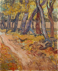 Path in the Garden at the Asylum at Saint-Rémy by Vincent van Gogh