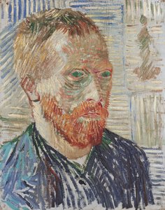 Self-Portrait with Japanese Print by Vincent van Gogh