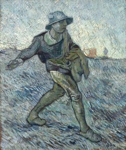 The Sower after Millet by Vincent van Gogh