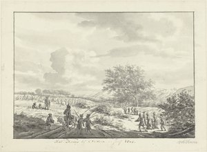 Military Camp in the Dunes Near Overveen in July 1803