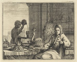 Man by a Set Table