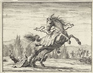 Man Falls from a Horse