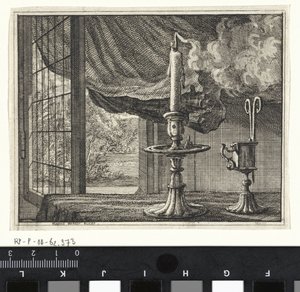 Extinguished Candle by an Open Window