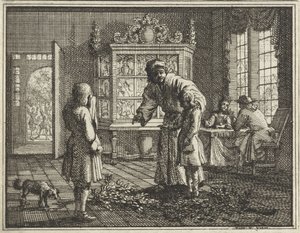 Father Reprimands His Children by Vincent Laurensz. van der Vinne (II)