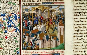 The Capture of Acre, c1191, 15th century