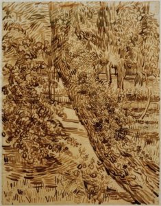 Tree with Ivy in the Garden of the Asylum by Vincent van Gogh