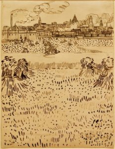 View of Arles over the Cornfields by Vincent van Gogh