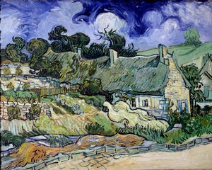 Chaumes de cordeville in Auvers-sur-Oise by Vincent van Gogh
