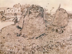 The Haystacks by Vincent van Gogh