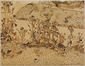 Thistles by the Roadside by Vincent van Gogh