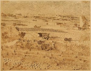 Harvest in Provence by Vincent van Gogh