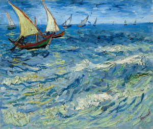 Fishing Boats at Saintes-Maries / Seascape at Saintes-Maries
