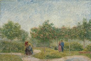 Garden with Couples: Square Saint-Pierre
