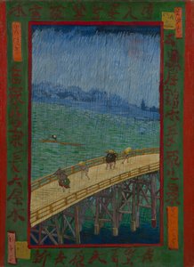 Japonaiserie: The Bridge in the Rain (after Hiroshige) by Vincent van Gogh