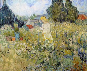 Mademoiselle Gachet in Her Garden at Auvers-sur-Oise by Vincent van Gogh