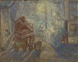 Night (after Millet) by Vincent van Gogh