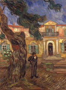 Pine and Figure in Front of the Saint-Paul Hospital
