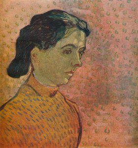 Portrait of a Young Girl on a Pink Background