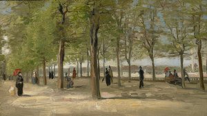 Promenade in the Luxembourg Garden by Vincent van Gogh