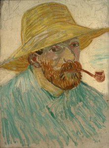 Self-Portrait with Straw Hat