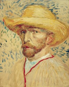 Self-Portrait with Straw Hat and Painter