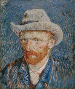 Self-Portrait with Grey Felt Hat