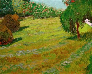 Sunny Meadow: Park Area by Vincent van Gogh