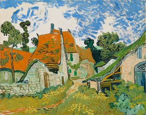 Street in Auvers-sur-Oise by Vincent van Gogh