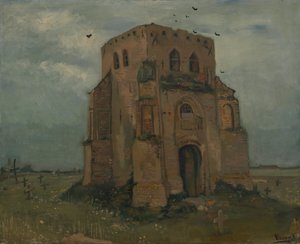 The Old Church Tower at Nuenen (The Peasants